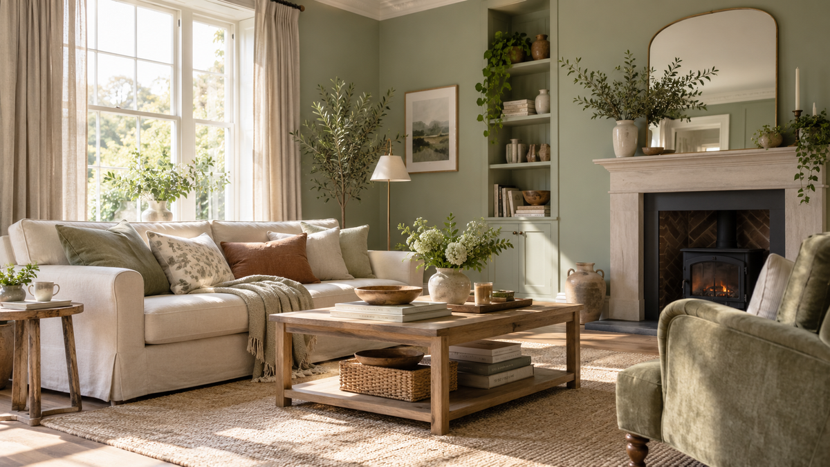 Dulux Colour of the Year 2027 Soulful Sage inspired sage green living room