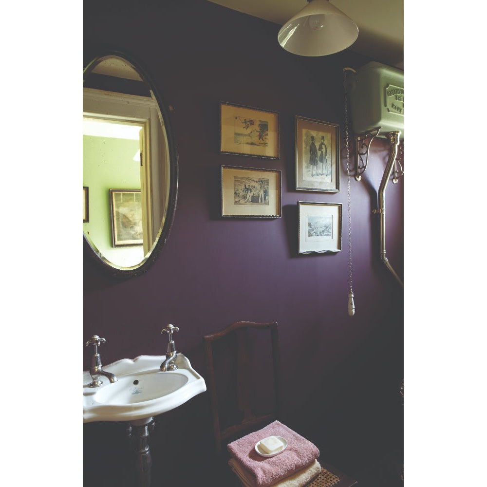 Farrow & Ball Brinjal No.222 paint in a lifestyle setting