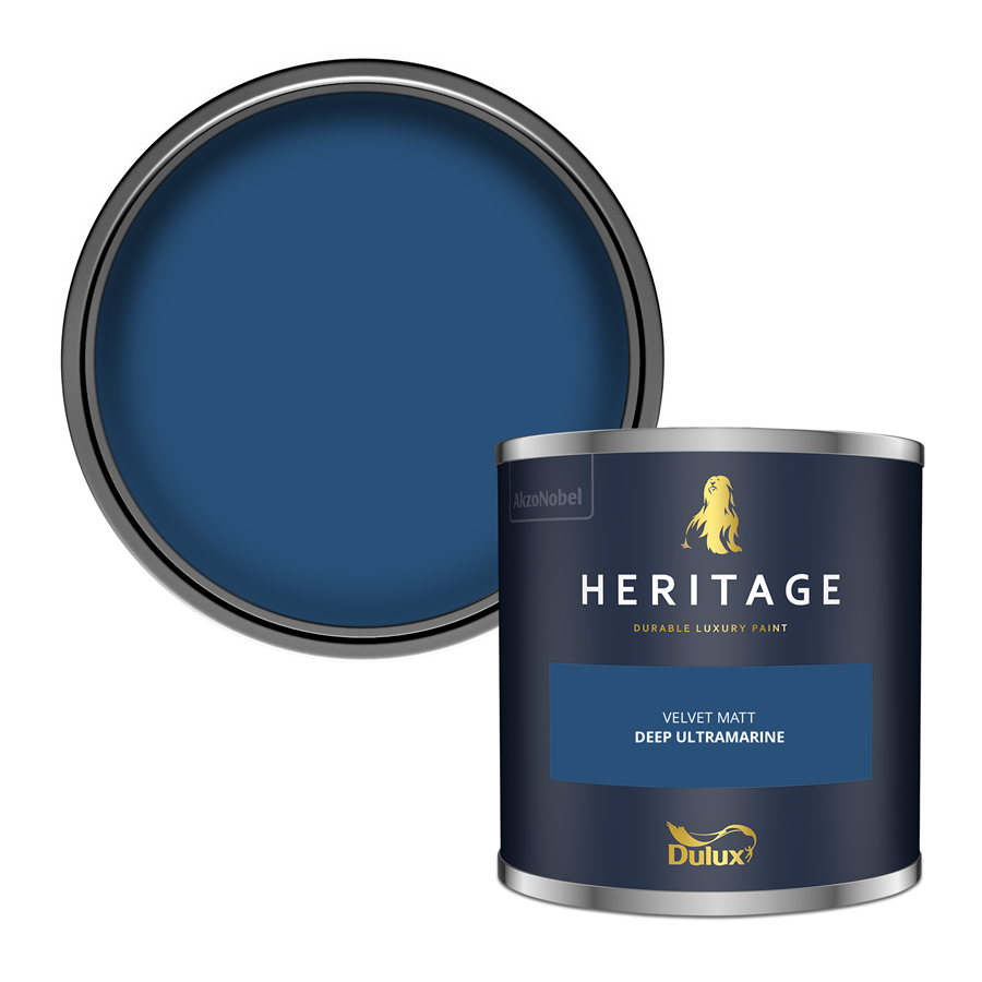 Dulux Heritage Deep Ultramarine Paint – Luxury Interior Matt & Eggshell – Decor Express UK