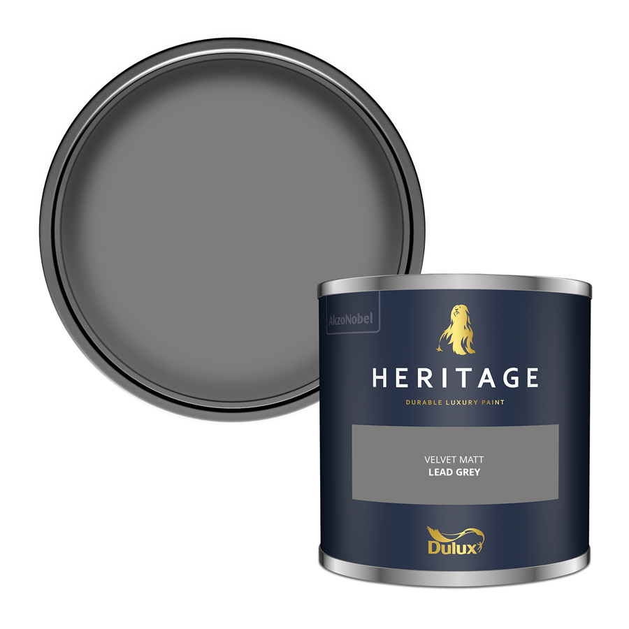 Dulux Heritage Lead Grey Paint – Luxury Interior Matt & Eggshell – Decor Express UK