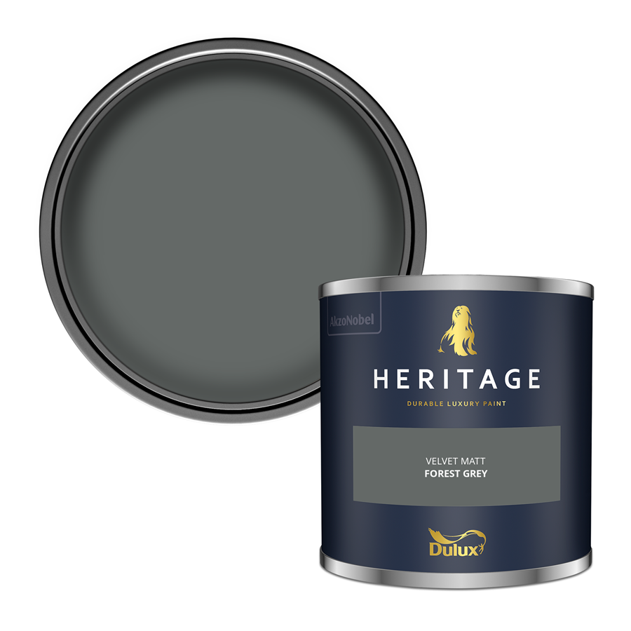 Dulux Heritage Forest Grey Paint – Luxury Interior Matt & Eggshell – Decor Express UK
