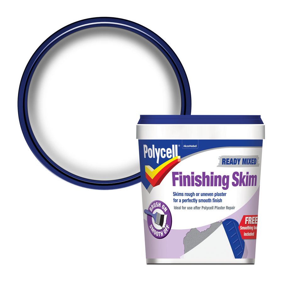 Polycell Ready Mixed Finishing Skim 1L – Product Image | Decor Express, Clapham & Richmond, London