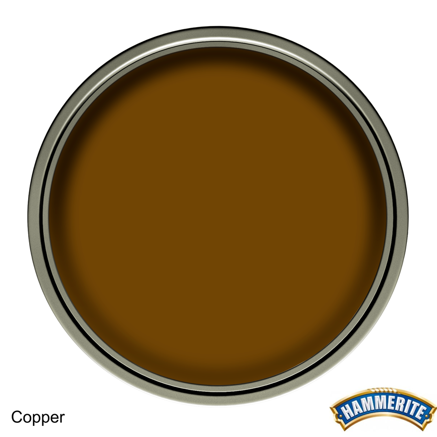 Hammerite Direct to Rust Smooth Metal Paint Copper 250ml