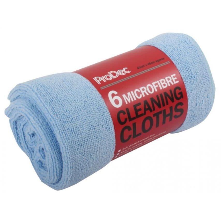 ProDec 6Pk Microfibre Cleaning Cloths- You Get 20