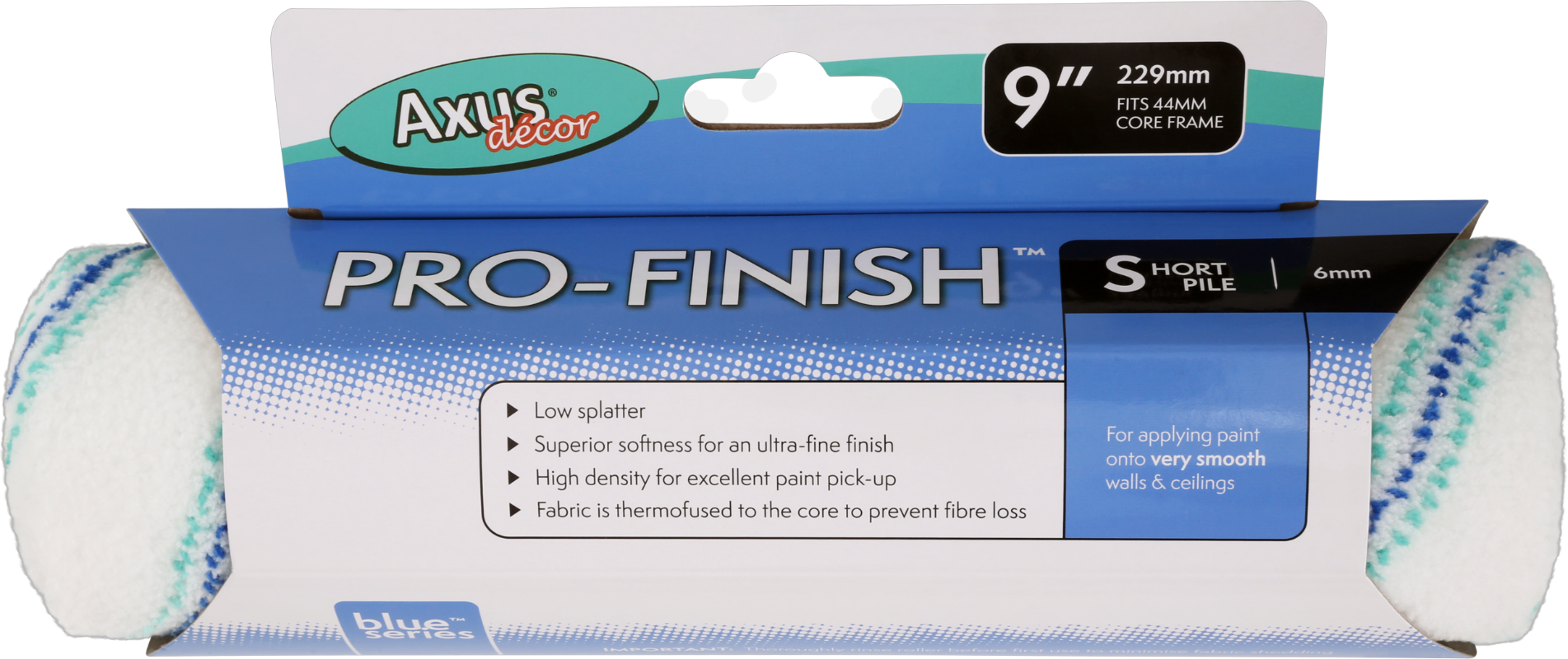 Axus Blue Pro-Finish Roller Sleeve Short