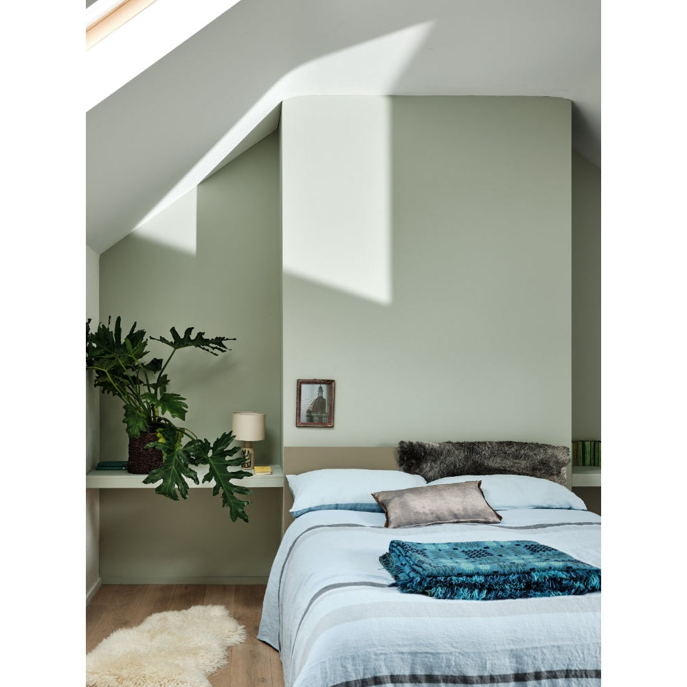 Farrow & Ball Mizzle No.266 paint in a lifestyle setting