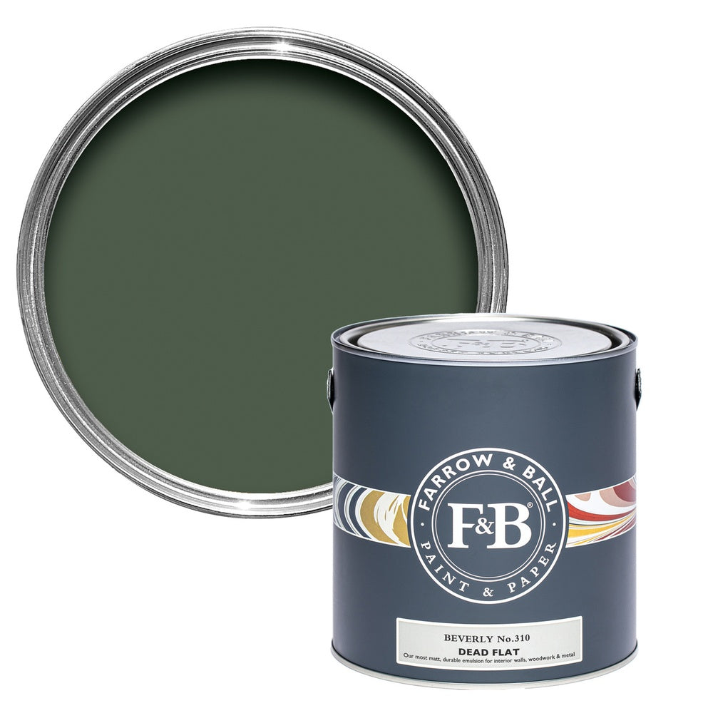 Farrow & Ball Beverly 310 paint tin and colour swatch