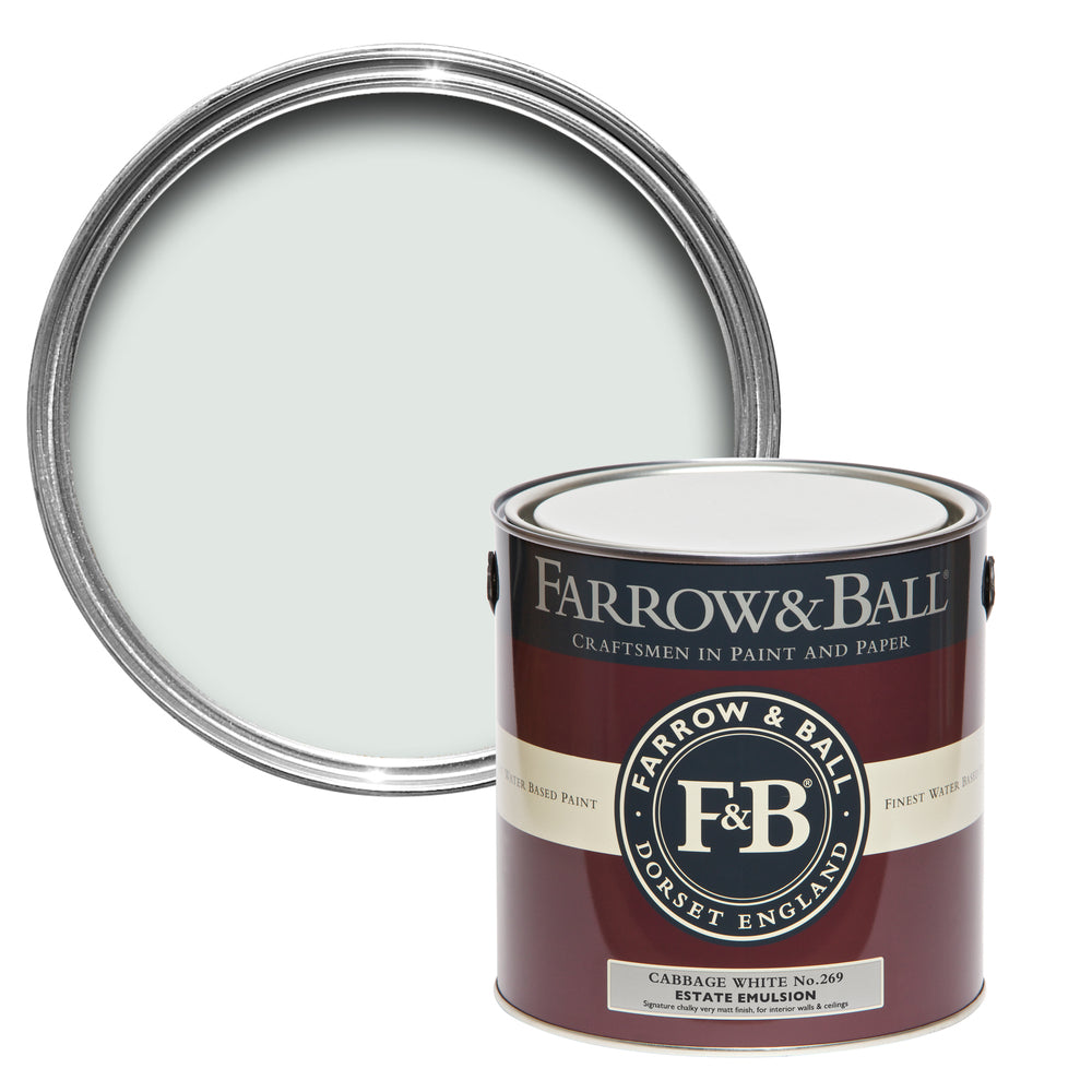 Farrow & Ball Cabbage White 269 paint - colour swatch photo by Decor Express