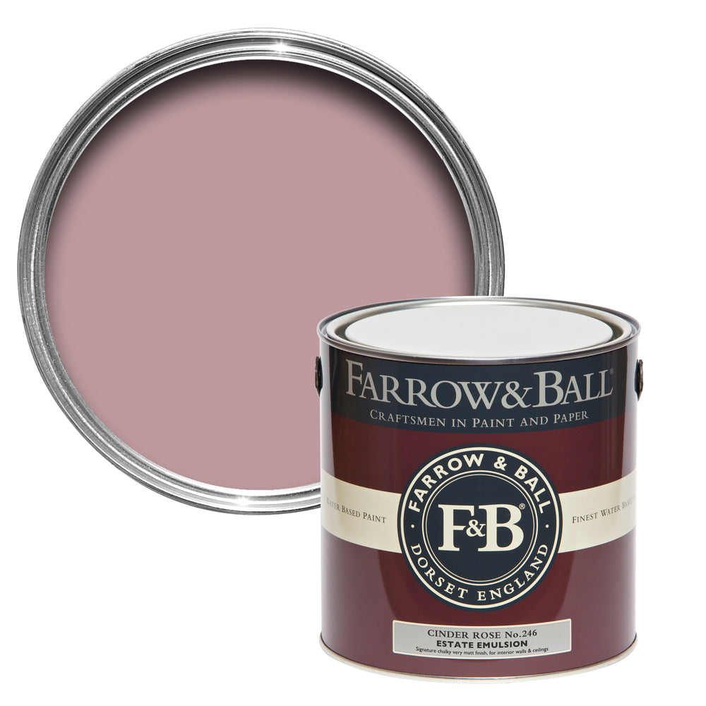 Farrow & Ball Cinder Rose 246 paint - colour swatch photo by Decor Express