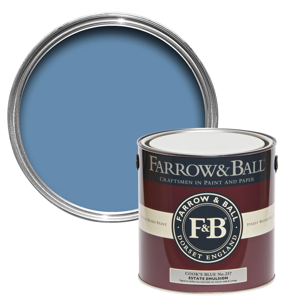 Farrow & Ball Cook's Blue 237 paint - colour swatch photo by Decor Express