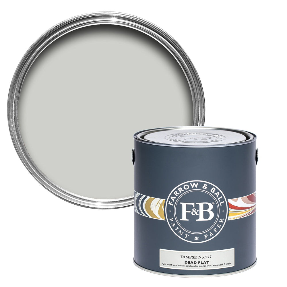 Farrow & Ball Dimpse 277 paint tin and colour swatch