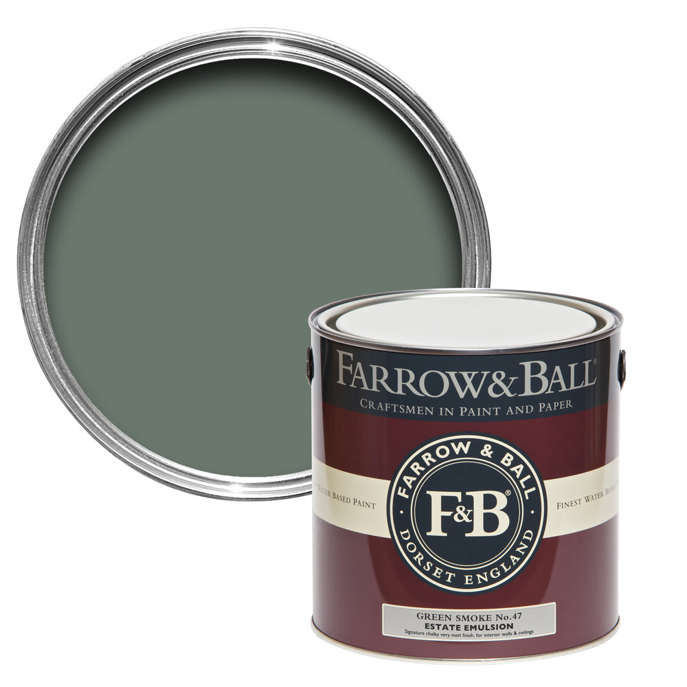 Farrow & Ball Green Smoke 47 paint - colour swatch photo by Decor Express
