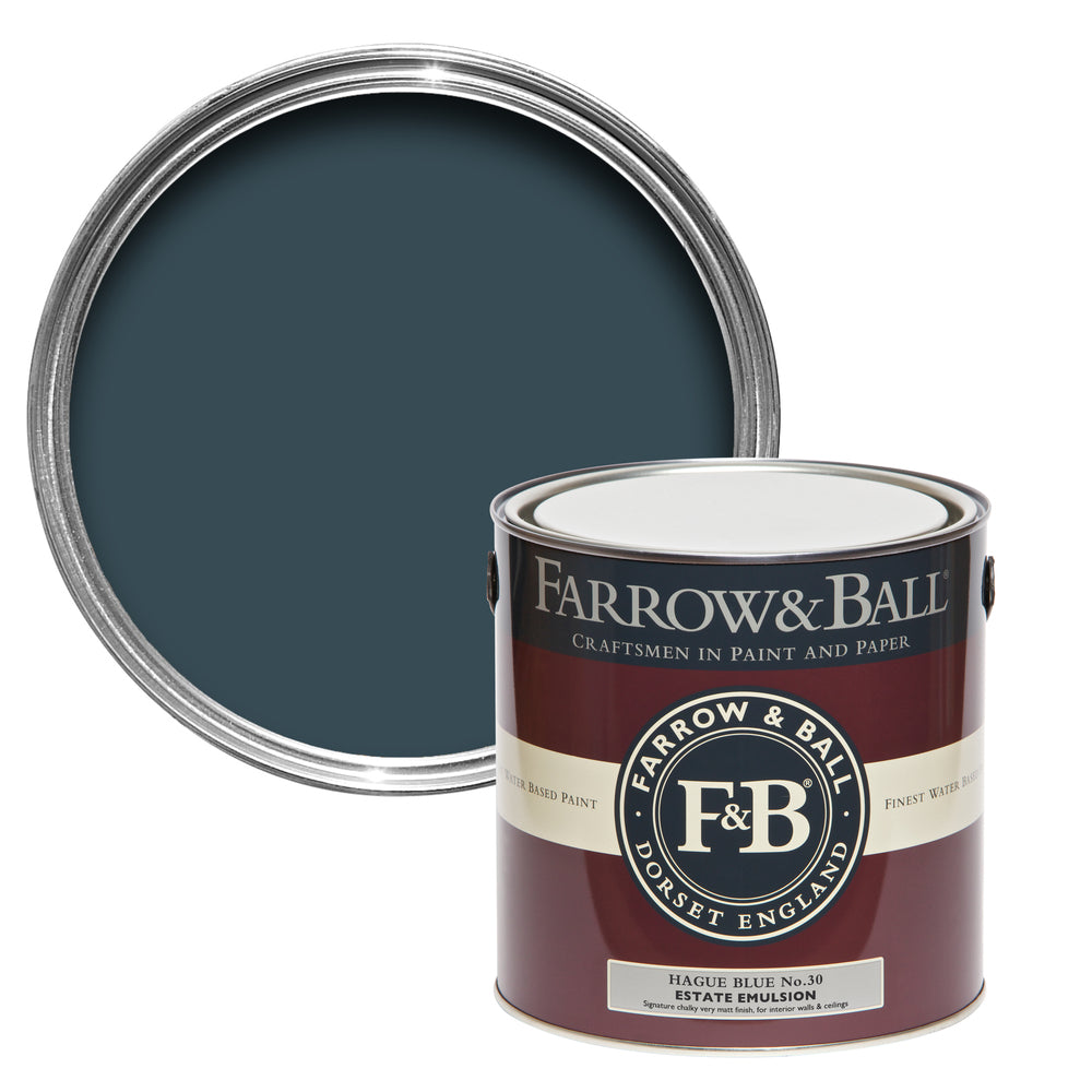 Farrow & Ball Hague Blue 30 paint - colour swatch photo by Decor Express