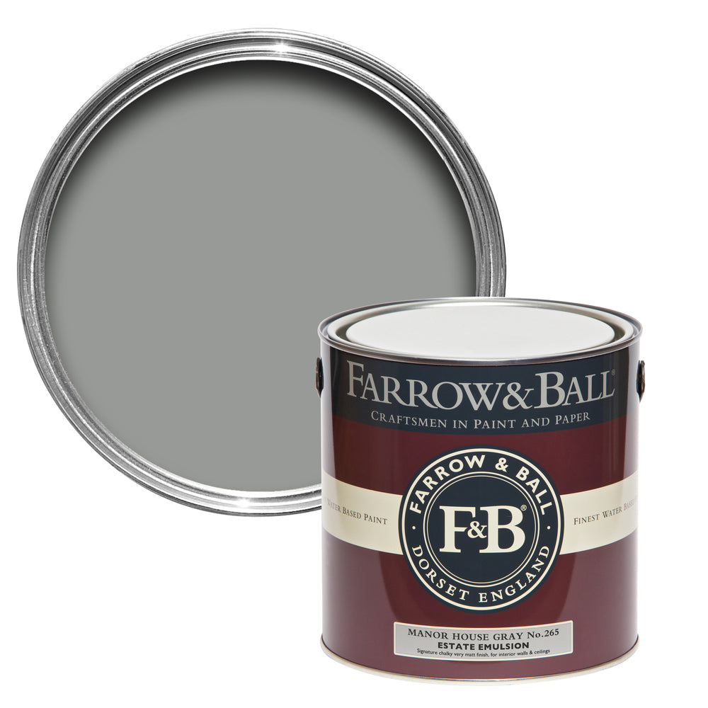 Farrow & Ball Manor House Gray 265 paint - colour swatch photo by Decor Express