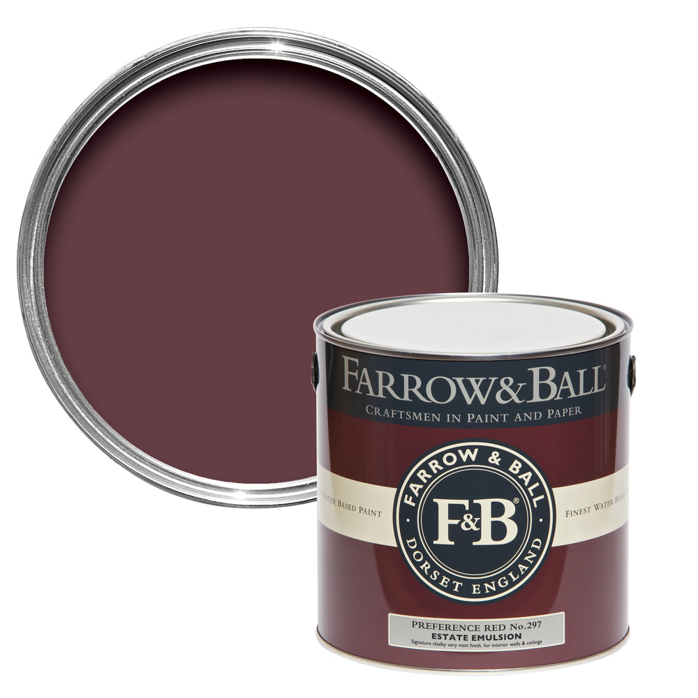 Farrow & Ball Preference Red 297 paint - colour swatch photo by Decor Express