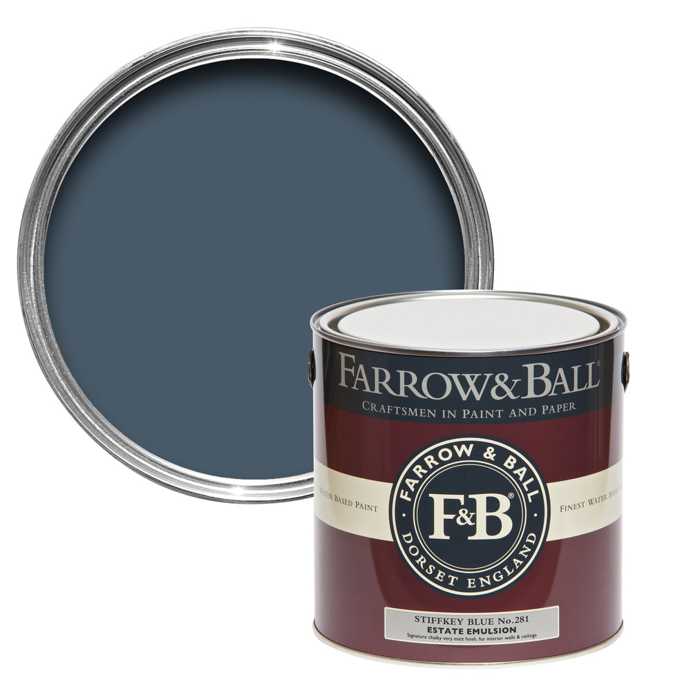 Farrow & Ball Stiffkey Blue 281 paint - colour swatch photo by Decor Express