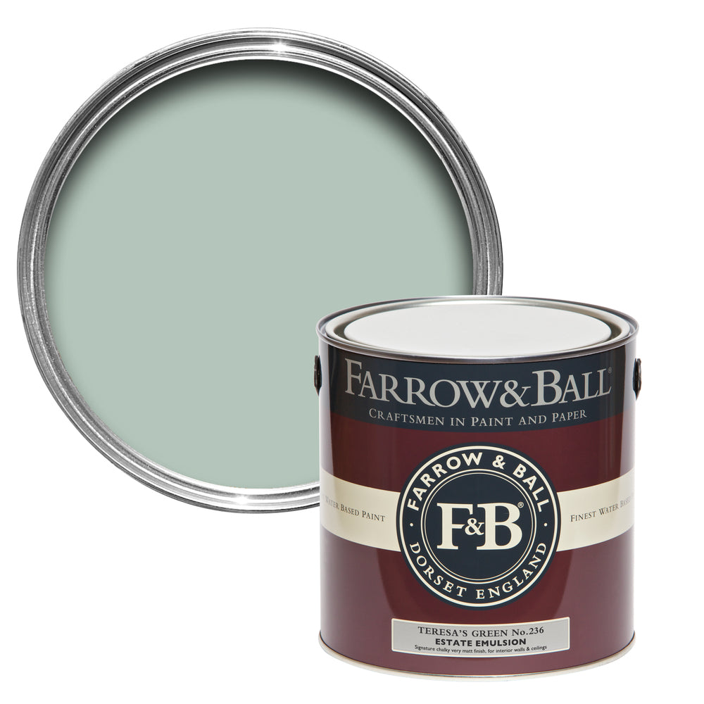 Farrow & Ball Teresa's Green 236 paint - colour swatch photo by Decor Express