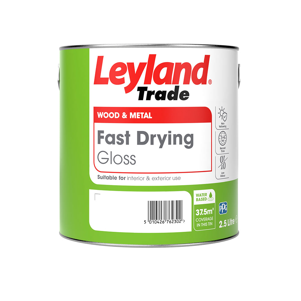 Leyland Trade Fast Drying Gloss 2.5L - TINTED Colour