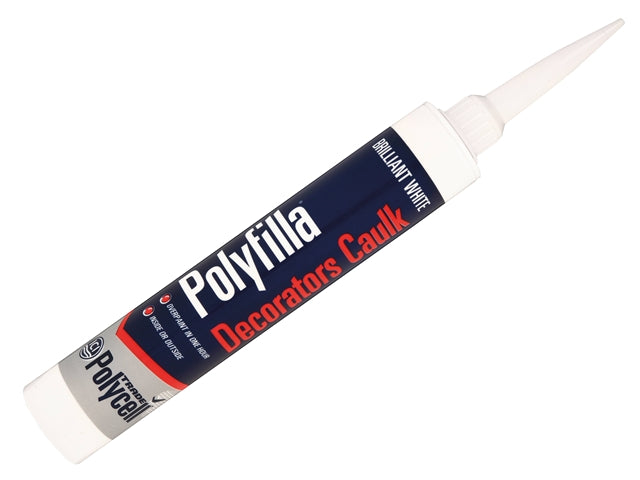 Polycell Decorators Caulk Filler Brilliant White 380ML – Product Image | Decor Express, Clapham & Richmond, London