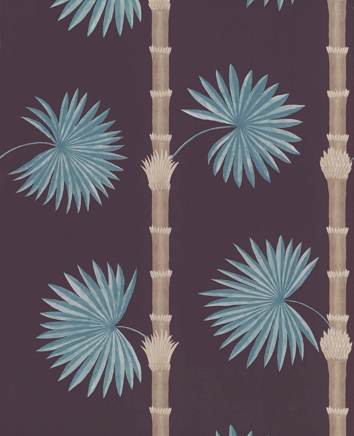 Paint & Paper Library Hardy Palm Perse Grey wallpaper swatch