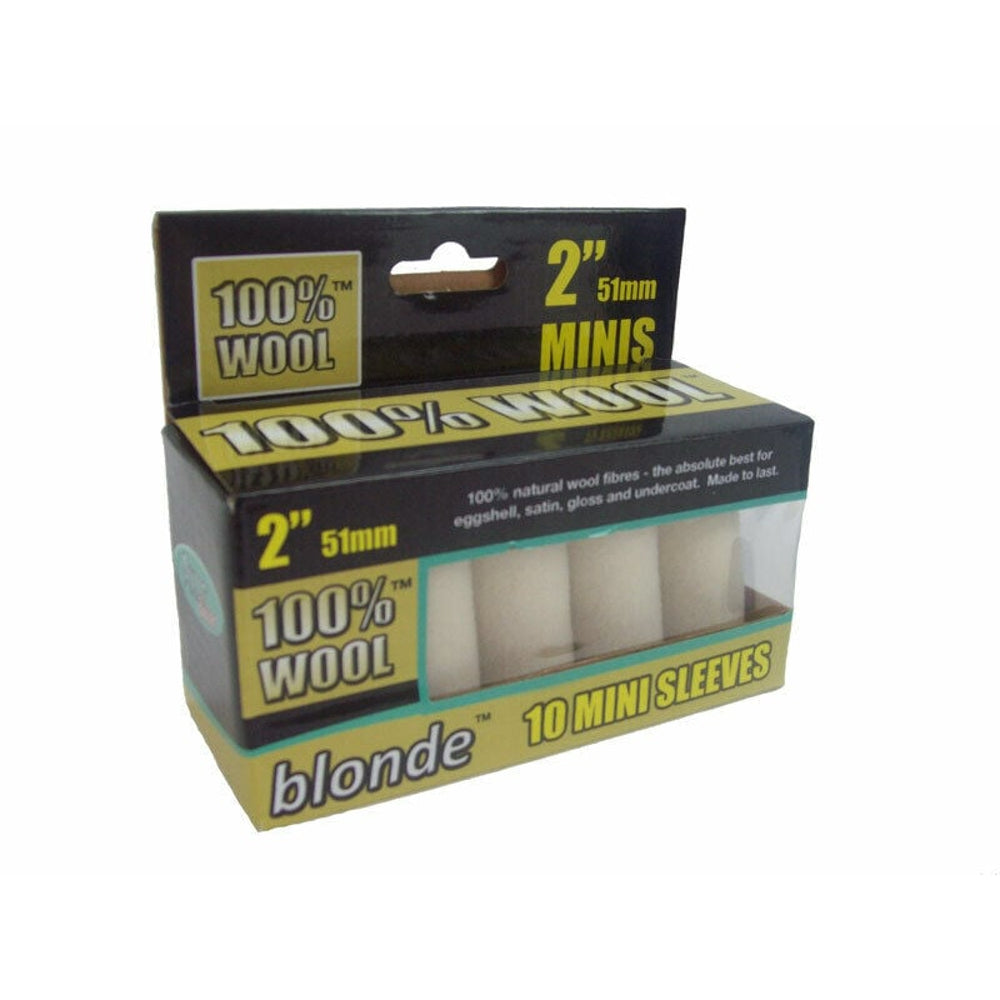 Axus Blonde Natural Wool Plus Mini Sleeve 2in Pack of 10 – full product on white square background