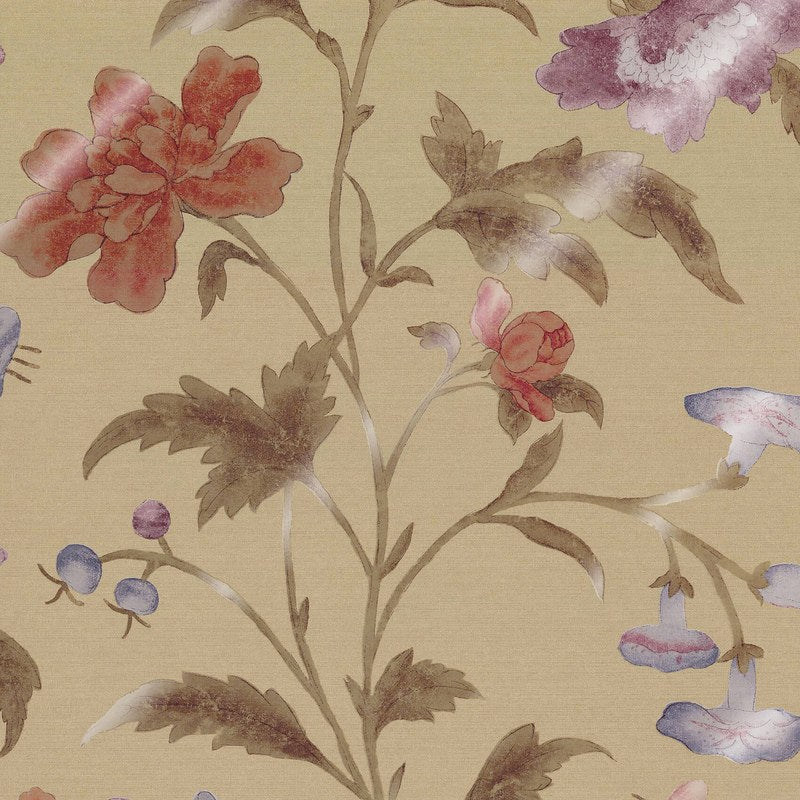Little Greene China Rose wallpaper in Bronze