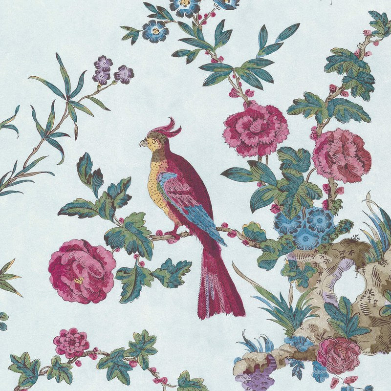 Little Greene Darwin wallpaper in Azure