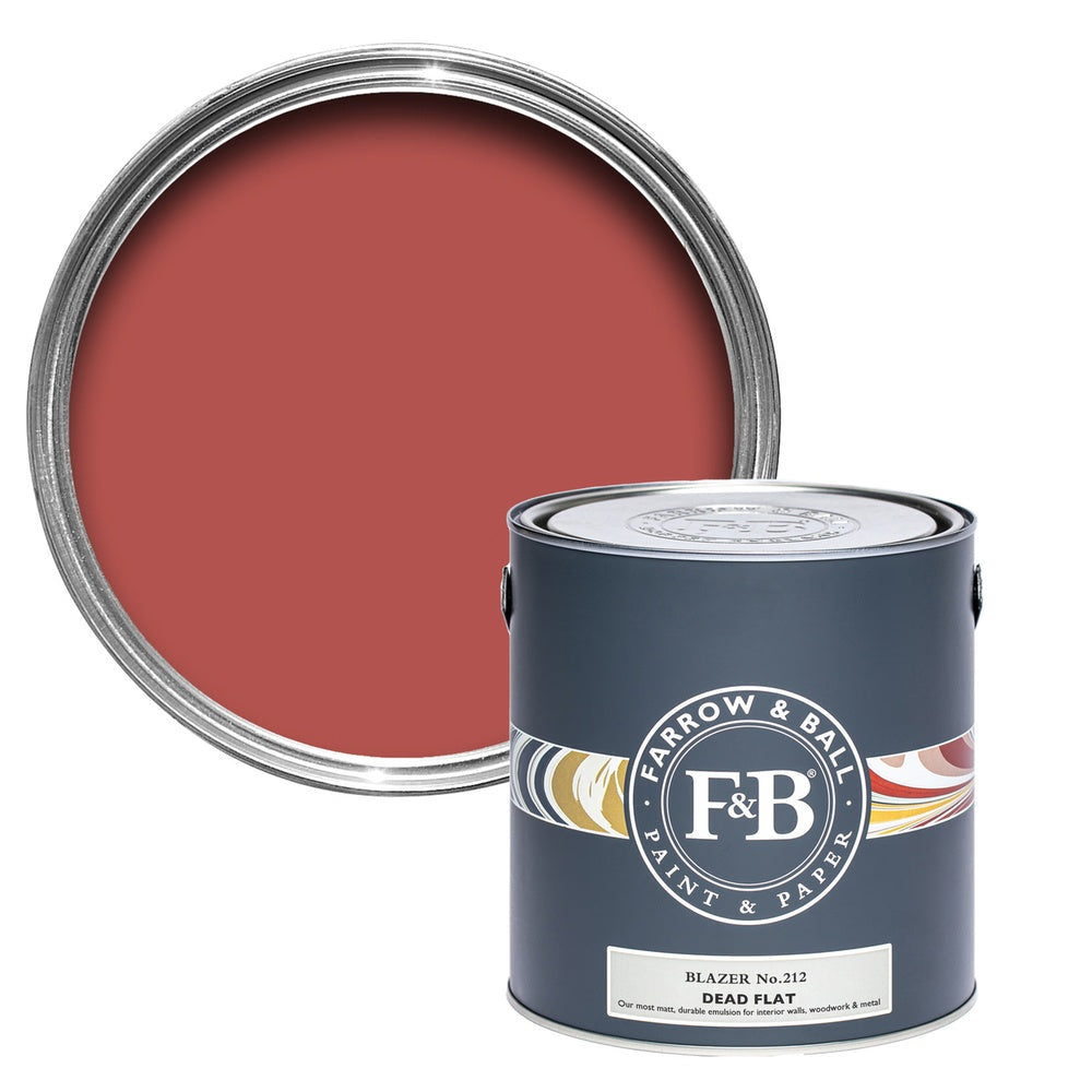 Farrow & Ball Blazer 212 paint tin and colour swatch