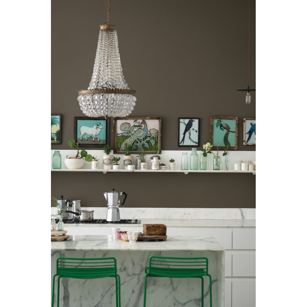 Farrow & Ball Salon Drab No.290 paint in a lifestyle setting