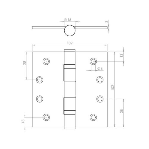 Steel Ball Bearing Hinge