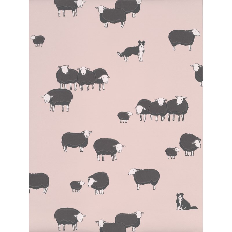 Little Greene Nip & Lassie wallpaper in Confetti