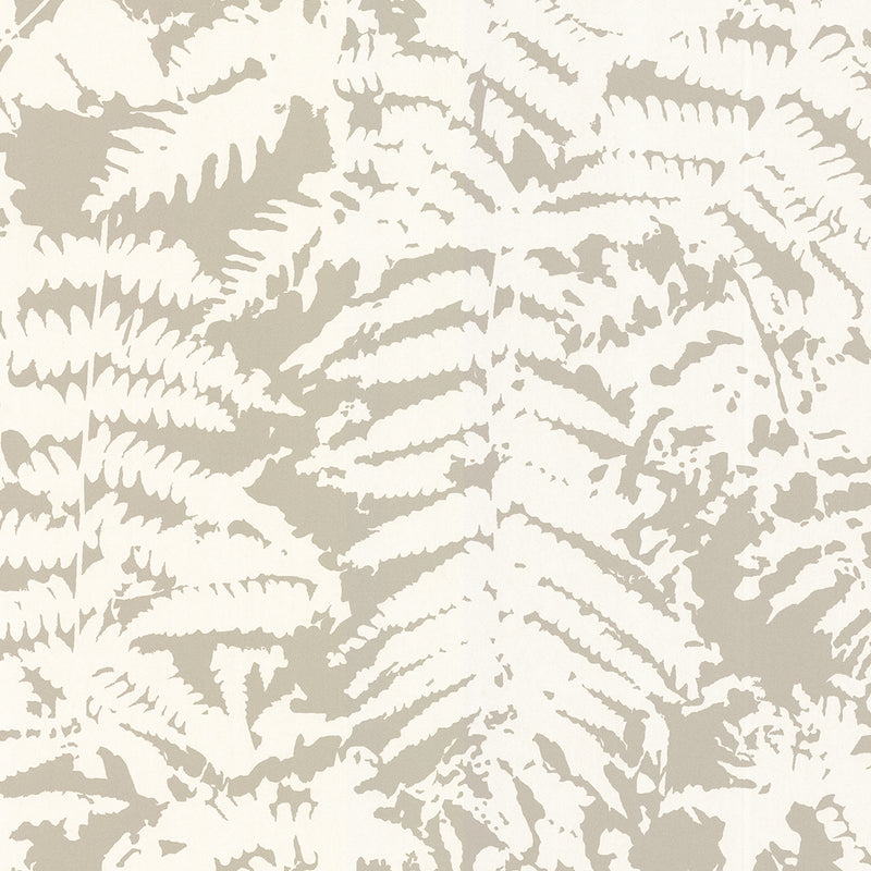 Little Greene Fern wallpaper in Gilver