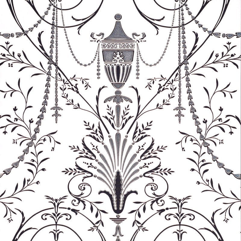 Little Greene Marlborough wallpaper in Glacé