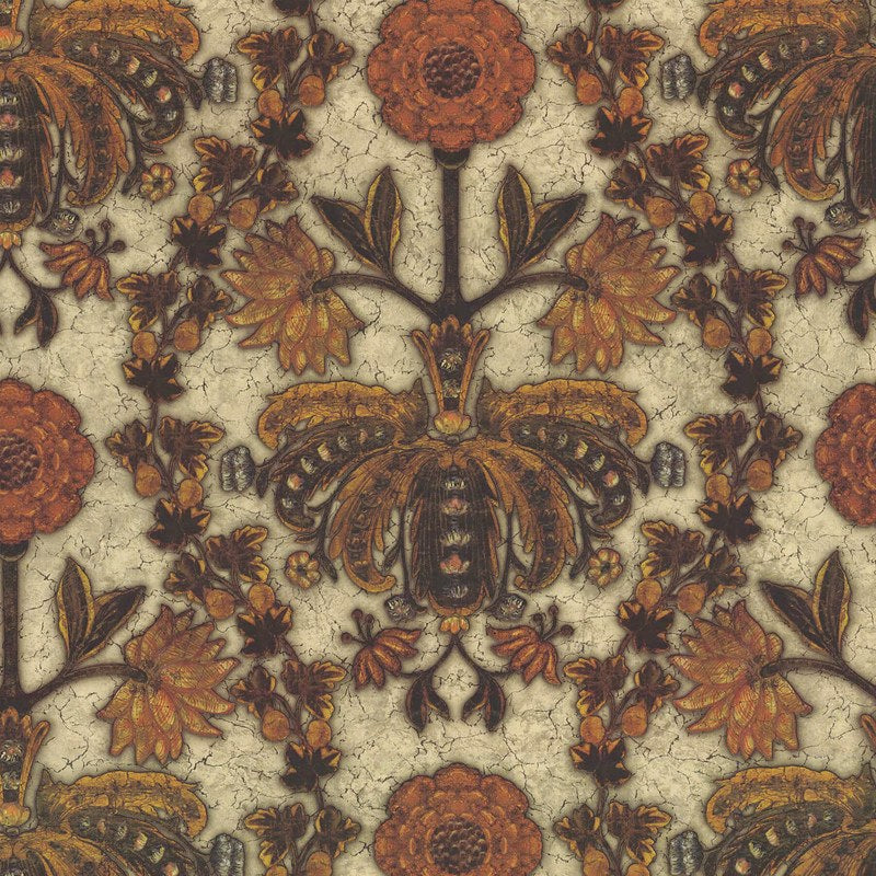 Little Greene New Bond Street wallpaper in Burnish