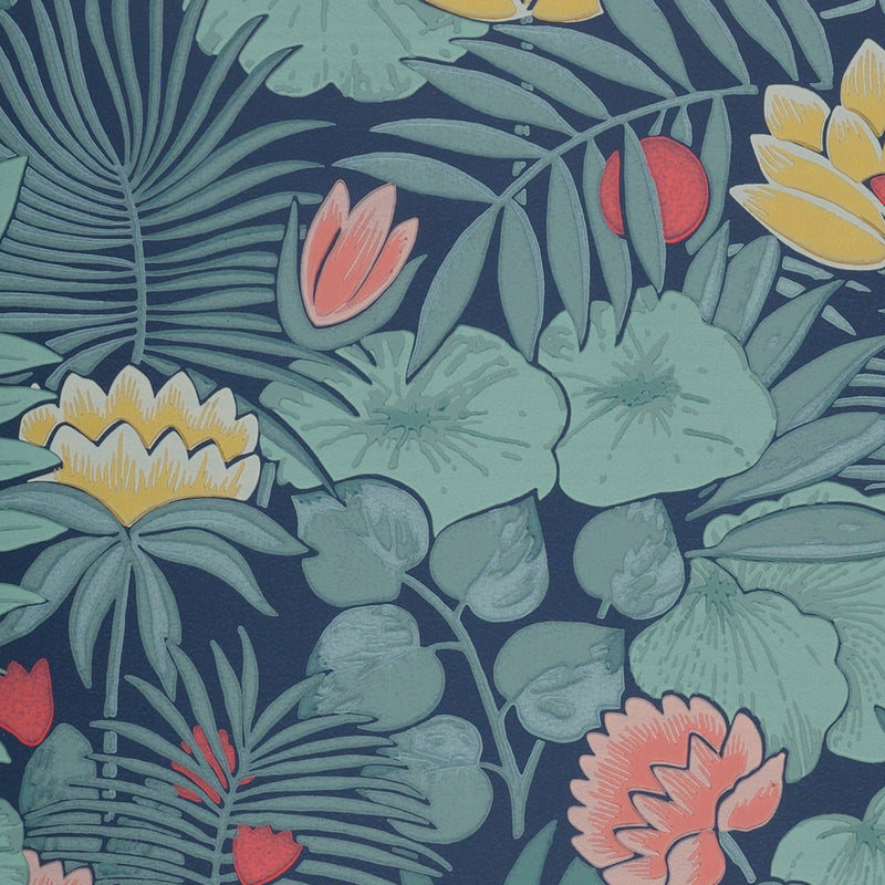 Little Greene Reverie wallpaper in Nile