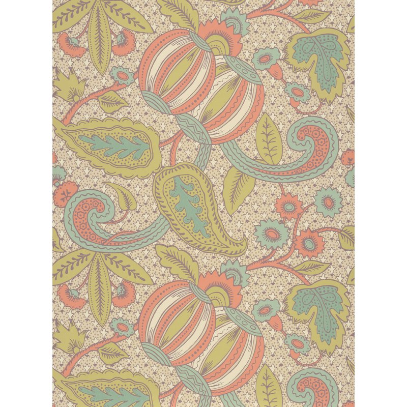 Little Greene Pomegranate wallpaper in Bazaar