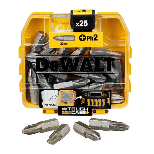 DeWalt Philips Screwdriver Bits Ph2 25mm 25pc