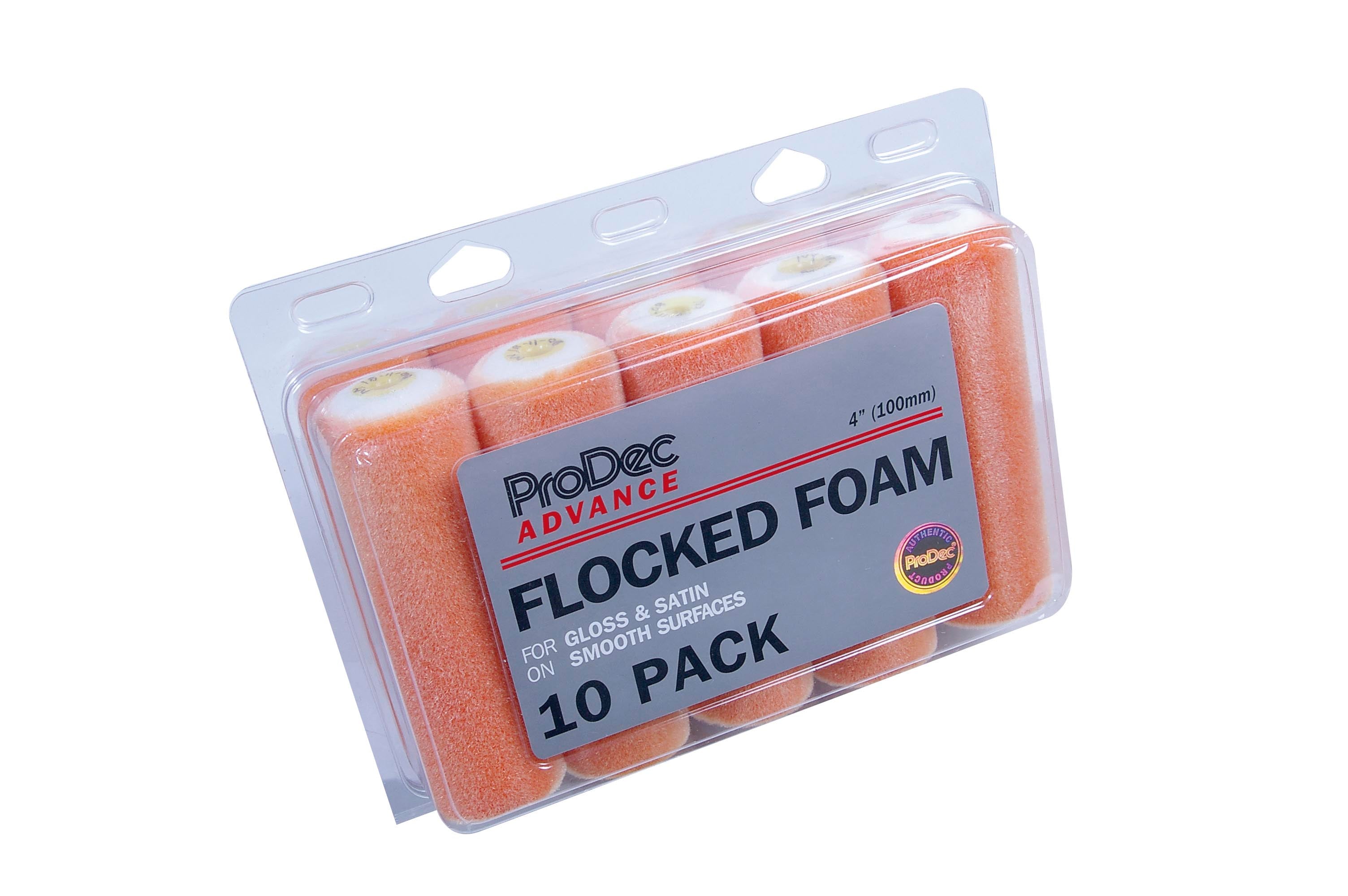 Prodec Flock Foam Mini Rollers 4" 10 pk