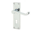 Victorian Scroll Polished Chrome Lever Lock Door Handles