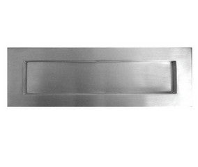 Letter Plate Satin Chrome 305x100