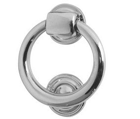 Ring Door Knocker 105mm Satin Chrome