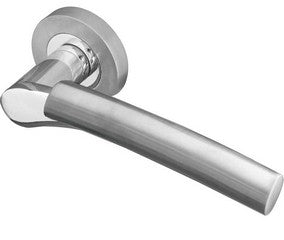 Lever on Rose Polished and Satin Chrome Frelan JV760PC/SC