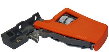 Blum Front Fixing Bracket Pair Orange