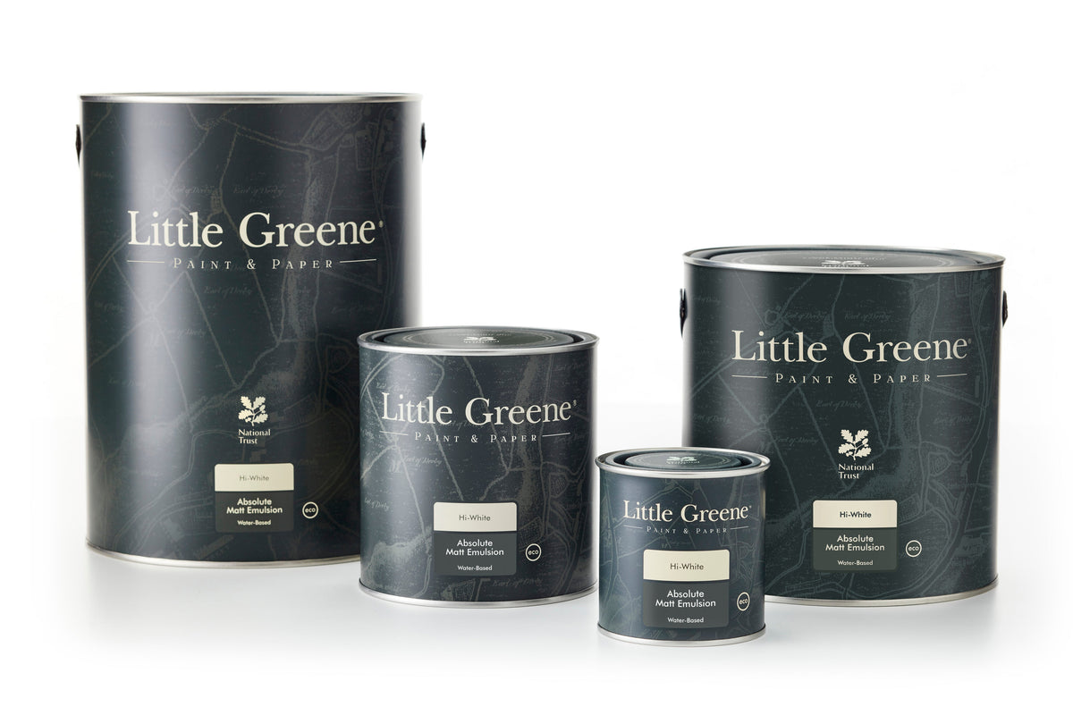 Paint sample pots and colour planning for calculating paint quantities