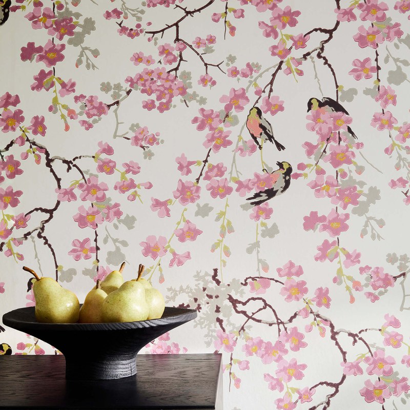 Little Greene Massingberd Blossom wallpaper — lifestyle image 04