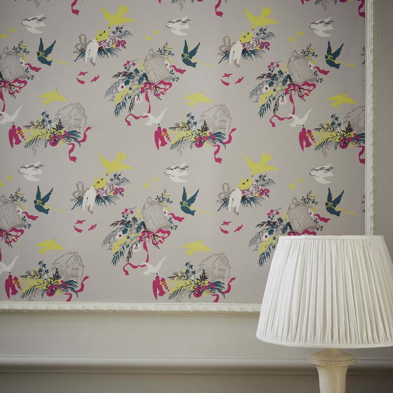 Little Greene Volières wallpaper — lifestyle image 04