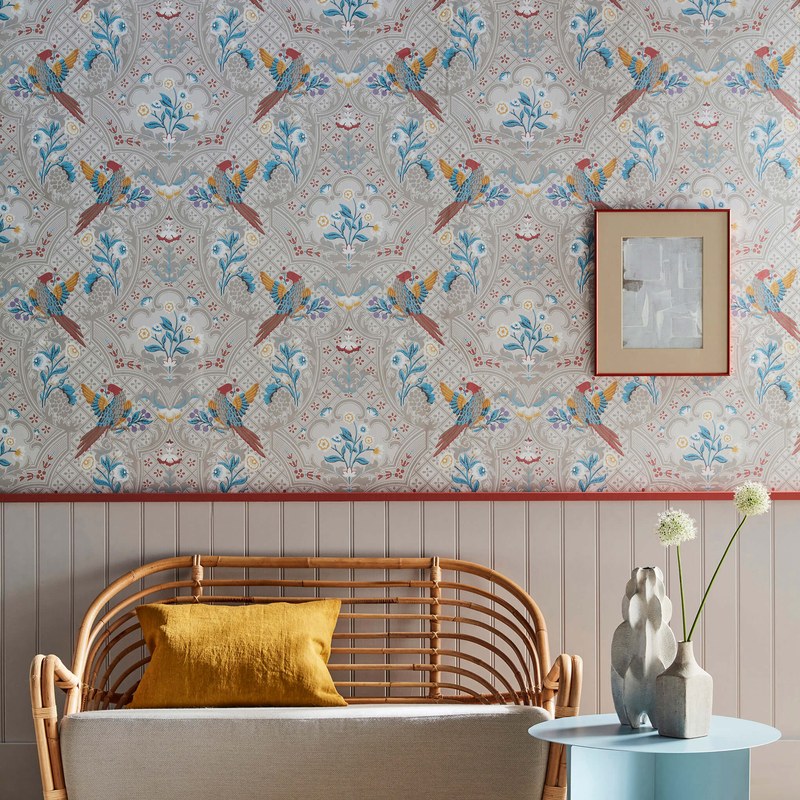Little Greene Brodsworth wallpaper in Triumph — room view