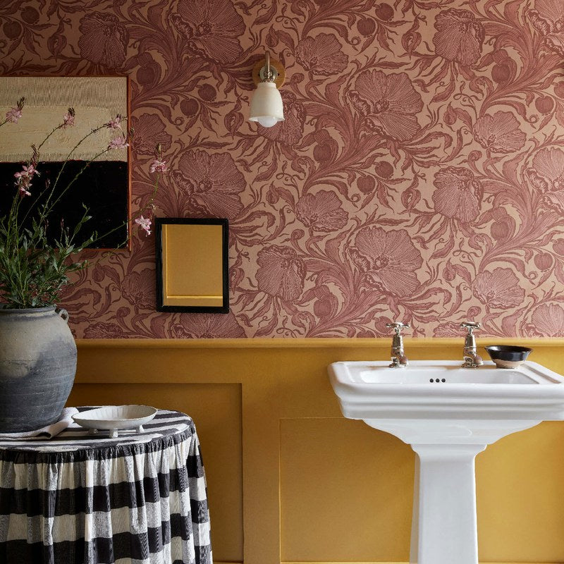 Little Greene Dahlia Scroll wallpaper — lifestyle image 05