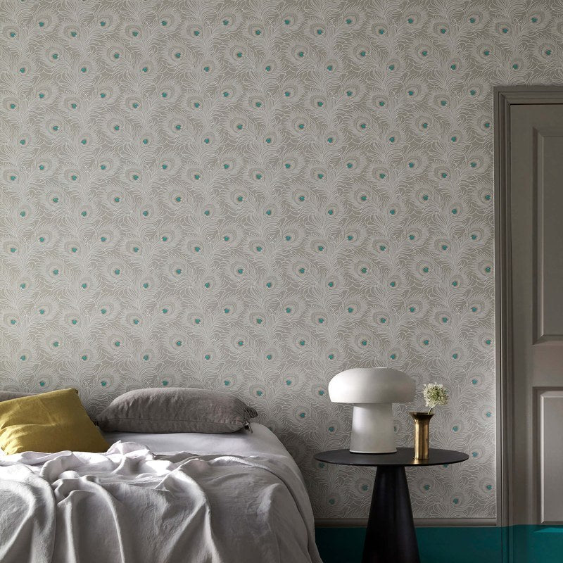 Little Greene Carlton House Terrace wallpaper in Pompon — room view