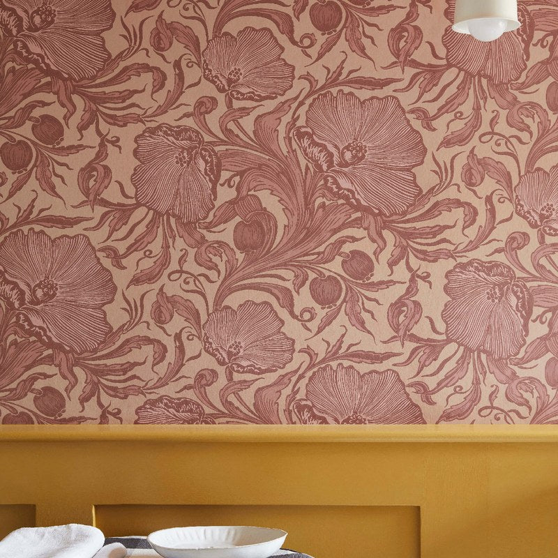 Little Greene Dahlia Scroll wallpaper — lifestyle image 06